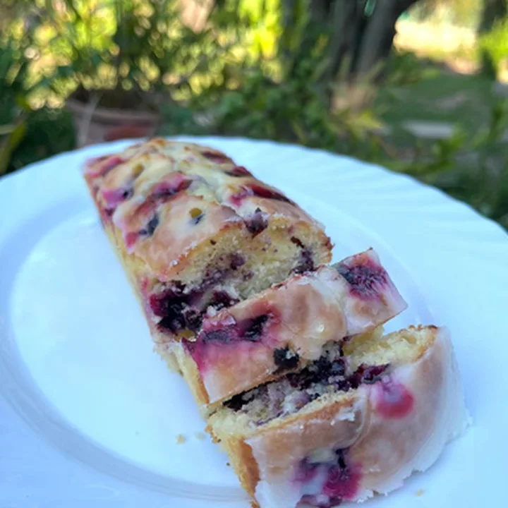 Budín de arándanos casero de Delimón